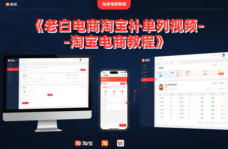 老白电商淘宝补单系列视频-淘宝电商教程-第一资源库