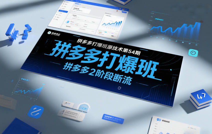 拼多多打爆班原创技术第54期,拼多多2阶段断流-第一资源库