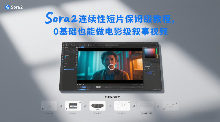 Sora2连续性短片保姆级教程,0基础也能做电影级叙事视频-第一资源库